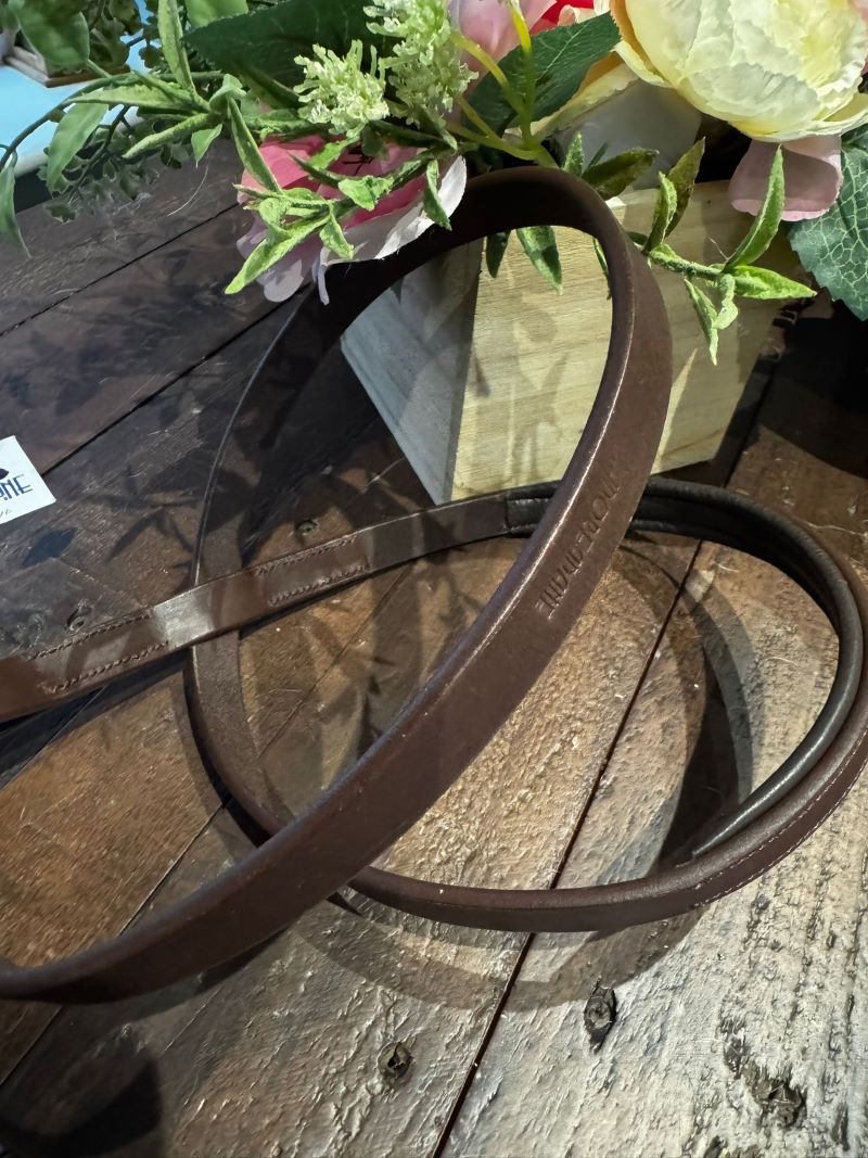 Brown leather padded head collar for dogs 