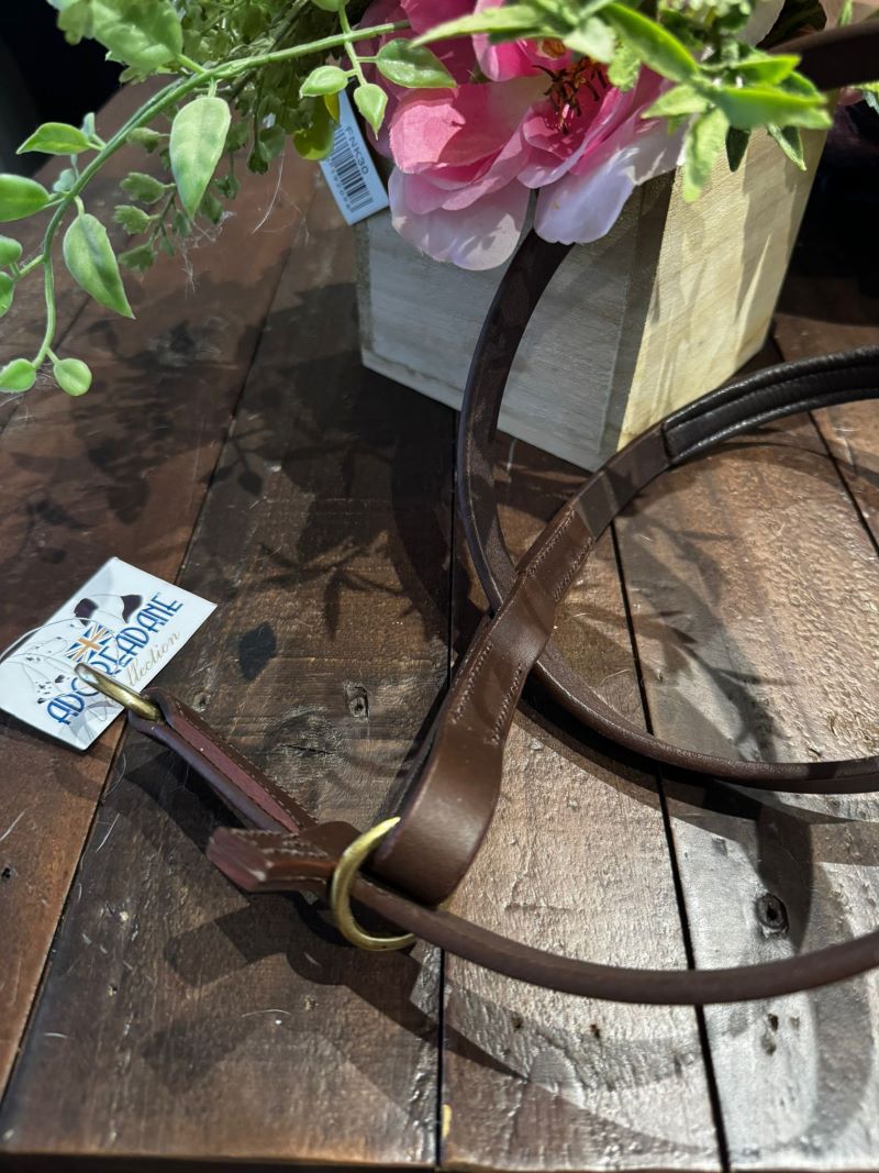 Brown leather padded head collar for dogs 